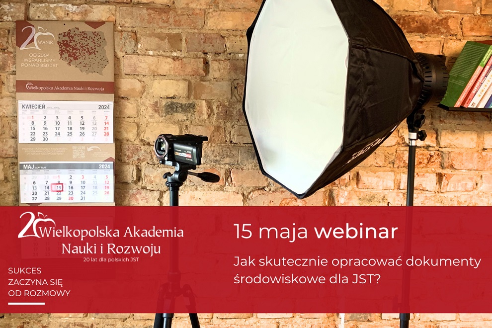 Bezpłatny webinar o dokumentach środowiskowych dla JST