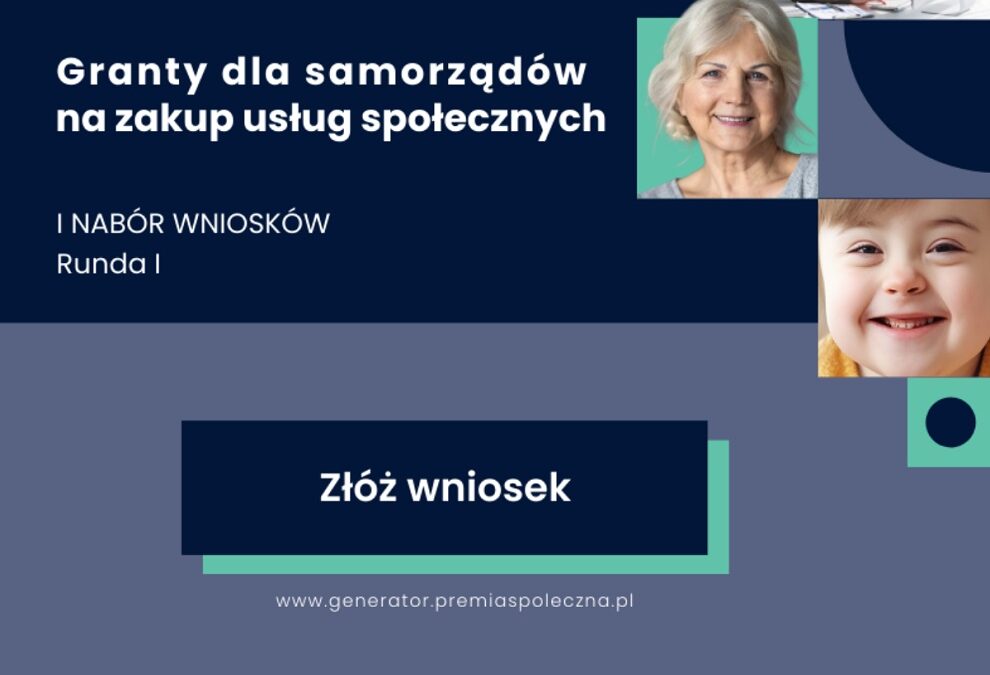 Granty dla samorządów na usługi społeczne