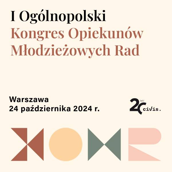 I Ogólnopolski Kongres Opiekunów Młodzieżowych Rad – zaproszenie do udziału