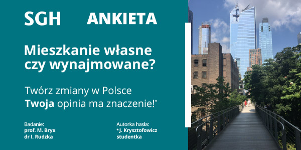 „Mieszkanie – własne czy wynajmowane?” – zaproszenie do udziału w badaniu ankietowym